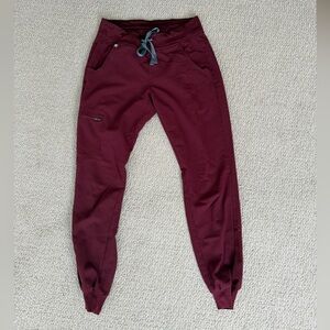 Figs pants maroon and black both xs both joggers